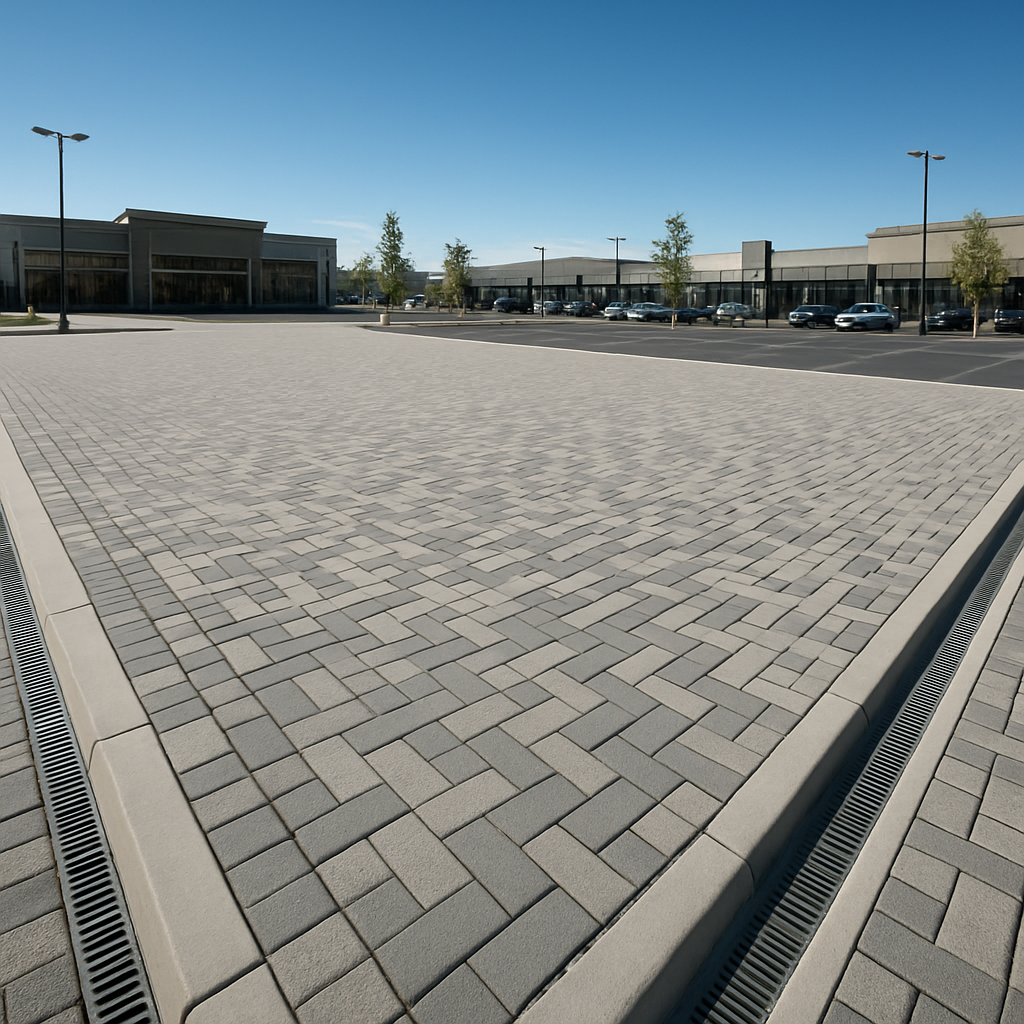 Plac i parking z kostki